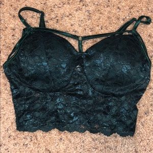 Bralette Laced Green